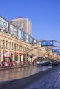 Street with outdoor advertisement, Harbin, China